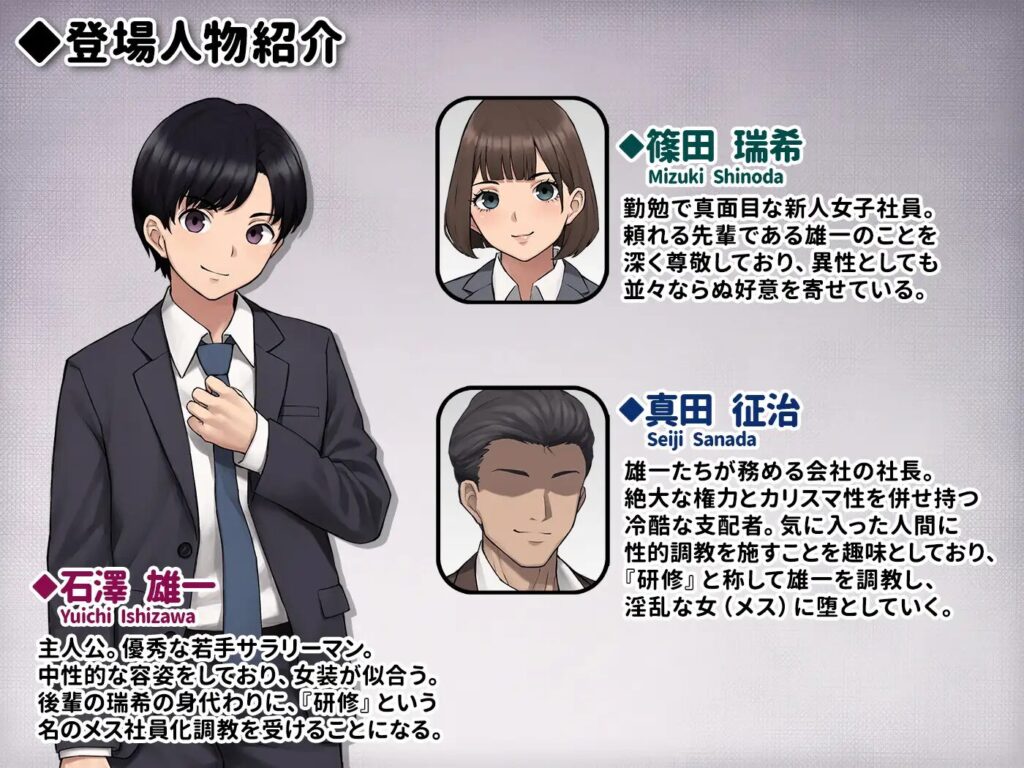 ［男性失格〜女装メス社員に堕ちた彼の幸福な末路〜］トランス・トリビューン