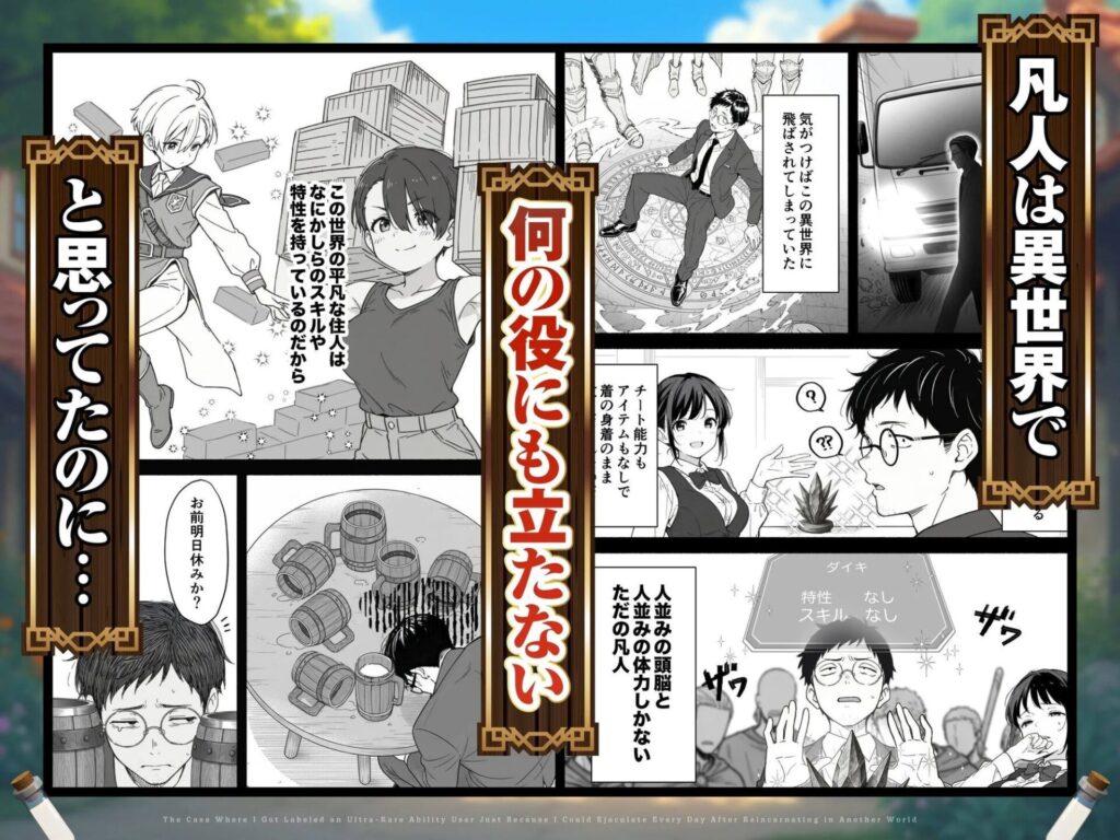 ［異世界転生したら毎日射精できるというだけで激レア能力者認定された件］COMICアイル