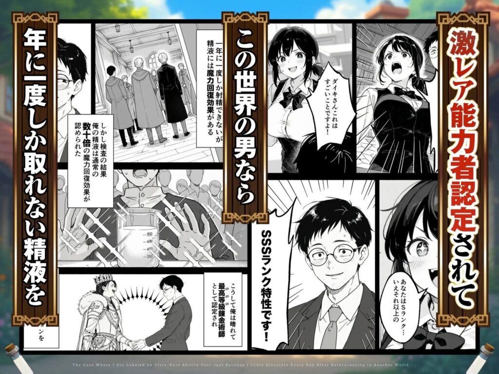 ［異世界転生したら毎日射精できるというだけで激レア能力者認定された件］COMICアイル