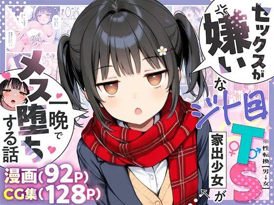 ［セックスが嫌いなジト目TS家出少女を一晩でメス堕ちさせた話］悪魔ほろほろ