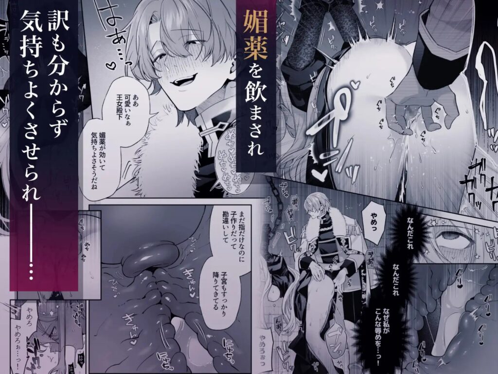 ［王女殿下は謎の豹変執着王子に孕ませられる］藍田まろやか
