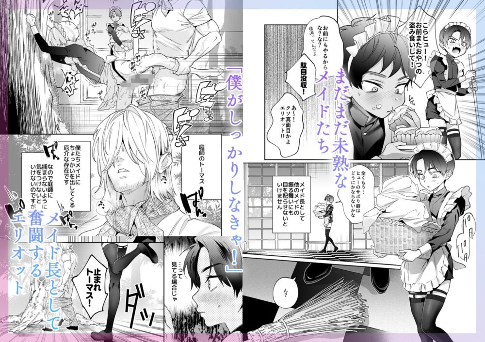 旦那さまのことが大大大好きなメイド♂たちはメス穴ご奉仕で忙しい / はむはむえっぐ